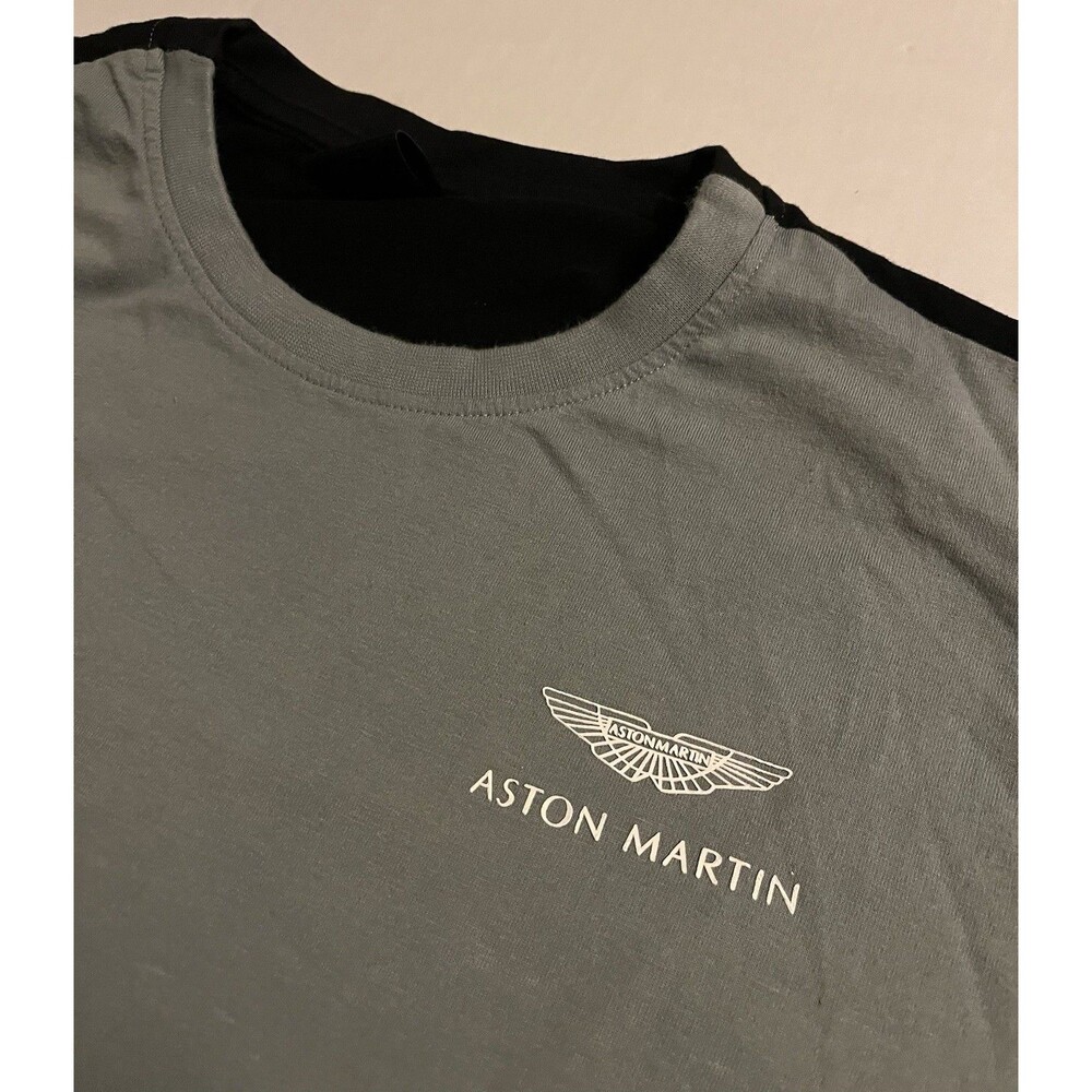 Aston Martin AMR Hackett Racing T-Shirt LARGE Le Mans DBR9 Sports Car FIA Cup